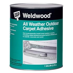 Dap 00442 Weldwood All-Weather Outdoor Carpet Adhesive 1-Quart