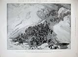1904 Japanese Soldiers Yalu Korea Marching Snow War