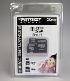 PATRIOT microSD 2GB��5ǯ�ݾڡ��֥ꥹ�����ѥå�������SD&miniSD�����ץ���° PSF2GMCSD3P