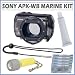 Sony APK-WB Aqua Pack Underwater Housing for The DSC-W290/ W230/ W220 Cameras + Accessory Kit