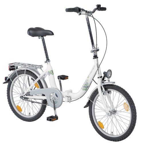 Prophete Herren City-Klapprad 3-Gang Nabenschaltung, polarwei&szlig;, 20", 35 cm, 2500