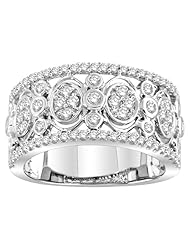 14k White Gold Diamond Fashion Ring (0.75 cttw, H-I Color, I1-I2 Clarity)
