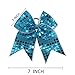 CN Sparkly Jumbo Sequin Cheer Bows Cheerleading Girls Hair Bow Pack of 5