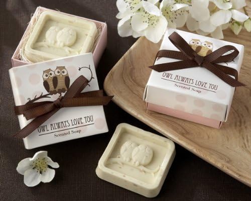 Supermary "Owl Always Love You" Rich Aroma Soap Gift for Wedding Favors and Party Favors 10pcs