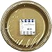 Hanna K. Signature Collection 100 Count Plastic Plate, 10-Inch, Gold