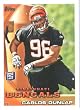 2010 Topps NFL Football Card # 9 Carlos Dunlap RC - Cincinnati Bengals ( Rookie Card) NFL Trading Card in a Protective ScrewDown Case!