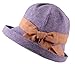 Supergirl Women hat Crimping Brim Linen Cap Sun Hats Summer Topee UPF 50+ Beach Hats