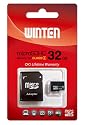 Winten 32GO Micro SD SDHC carte 32GO Classe 4, avec adaptateur SD, Garantie à vie!