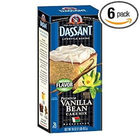 Dassant Vanilla Bean Cake Mix, 16 Ounce Boxes (Pack of 6) Dassant Vanilla Bean Cake Mix, 16 Ounce Boxes (Pack of 6)