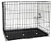 BRAND NEW FOLDING DOG CAT KENNEL CRATE CAGE 48 BLACK W/ GRATE