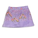 Mulberribush - Toddler Girls Floral Knit Skort, Lavender