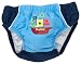 Playshoes Baby - Jungen Babybekleidung/ Badebekleidung UV-Schutz 50+ Badehose Basic blau mit Schiff und Windeleinsatz 460004, Gr. 98/104, Blau (900 original)