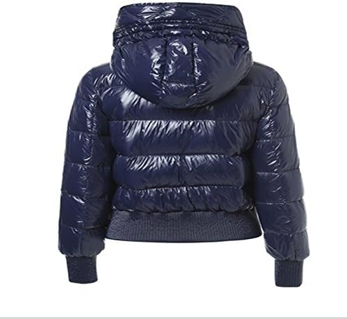 HXX Ladies Winter Home High-end Hooded White Duck Down Jacket , blue , 2