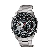 Casio Men's Edifice Solar Atomic Black Face Watch #EQWM1000DB-1<br />
