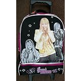 Hannah Montana Rolling Backpack MF 17" Bonus Hannah Trifold wallet