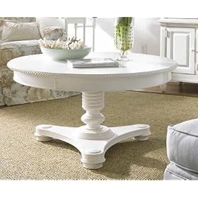 Shelter Island Round Cocktail Table Piano Key by Stanley