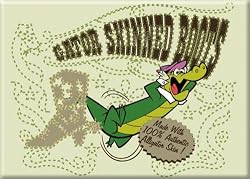 Wally Gator 'Gator Skinned Boots' Refrigerator Magnet