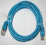 Cat6 Shielded 2 Meter / 6 Feet Patch Blue Cable Rj45 Male to Rj45 Male for Networking