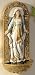 Pack of 2 Joseph's Studio Our Lady of Grace Holy Water Font Wall Sculpture