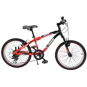 Reebok Boys Lunar Bike - Red/Black, 20 Inch