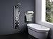 Akdy Tempered Glass Shower Panel Az787392b Rain Style Massage System