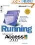 Running Microsoft� Access 2000