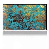 Design Skins for Sony Playstation 2 - Golden-blue vintage Design Folie