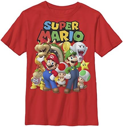 Nintendo Super Mario Group Boys S Graphic T Shirt - Fifth Sun