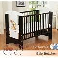Hamimex My Sweet Baby Kinderbett Gitterbett Babybett braun 4 Teile