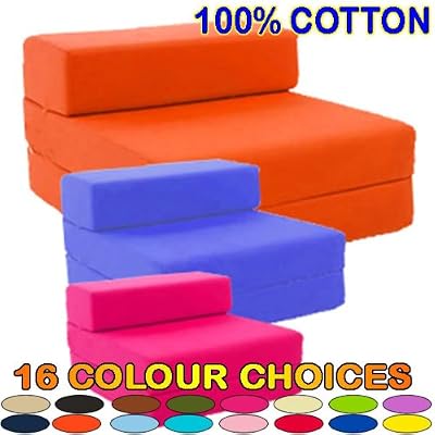 Gilda &reg; Single Chair Bed/Futon - HOT PINK COTTON - other Colours / Fabrics available in Store