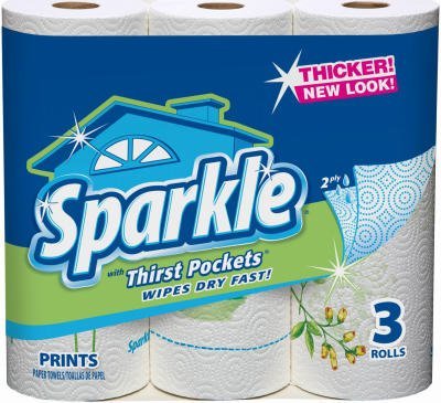 3PK Sparkle Paper Towel
