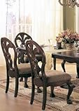 Set of 2 Dining Chairs - Traditional Style Cherry Finish
