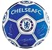 Chelsea Metallic Signature Ball - Blue And White, Size 5