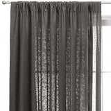 Review Shanghai Kaige  / Casual Home Linen Sheer Window Panel - Mouse (60x84