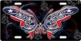 "Confederate Butterfly" Custom License Plate Novelty Tag from Redeye Laserworks