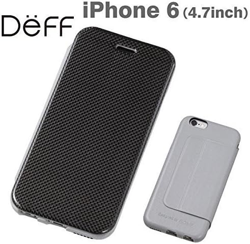 Deff Carbon Fiber Plus Genuine Leather Case for iPhone 6 (Gray)