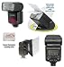Professional TTL Power, Zoom & 270 Degree Swivel D-SLR Flash For The Canon EOS Rebel T3i T2I T1I 550D 350D 1000D 400D 60D 5D 30D 40D 10D 20D 5D 7D 450D XSI XS XTI Includes 1 Wide Angle Diffuser, 1 Bounce Reflector, & 1 Proffesional Soft Box Flash Diffuser
