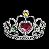 IMAGE OF Silver Princess Tiara Crown (Style C) ~ Princess Costume Accessories (STC12018)