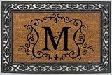 Outdoor Living : Monogram Coir Doormat Insert with Rubber Base Frame - M