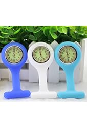 BestGrew&reg; Set of 3 High Quality Unisex Nurses Lapel Watch Silicone (Infection Control)