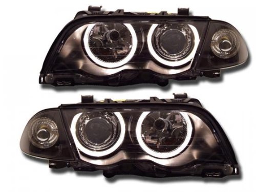FK Automotive FKFSXBM127 Angel Eyes Scheinwerfer passend f&uuml;r BMW 3-er Limo (Typ E46) Bauja Preisvergleich