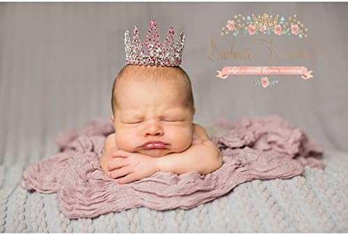 Enchanted Shimmer Rhinestone Savanah Pink Girls Crown Accessory
