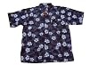 Hawaiian Dagacci Lei Graphics Print Short Sleeve Button Down T Shirt - (4 Different Colors)