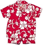 Classic Hibiscus Hawaiian Aloha Boy's 2 Piece Cabana Set