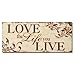 Adeco Decorative Wood Wall Hanging Sign Plaque, 