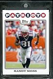 2008 Topps # 126 Randy Moss - New England Patriots - NFL Trading Cards