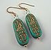 "Miss Tut" Earrings (Turquoise Blue)