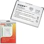 HQRP Battery for Garmin Nuvi 800 / 850 / 860 / 860T / 880 / 010-10987-03 GPS Replacement plus HQRP Universal Screen Protector