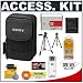 Sony CyberShot LCS-CSQ Soft Carrying Case + NP-BG1 Battery + Accessory Kit for W120, W130, W200, W220, W230, W290, W300, H10, H20, H50 Digital Cameras