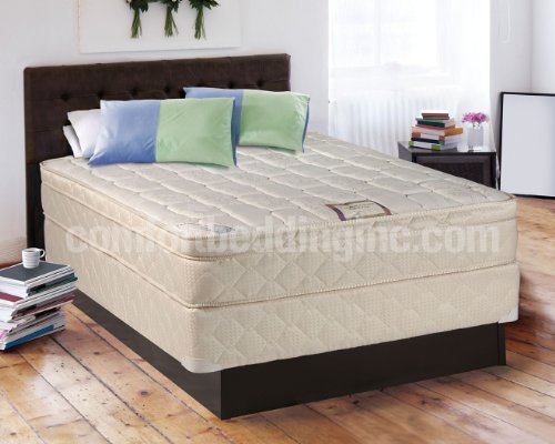 Buy Discount Tomorrow's Dream Inner Spring Eurotop (Pillow Top) Queen Size Mattress and Box Spring S...